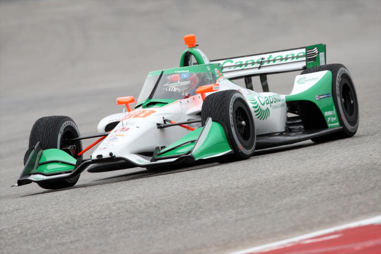 Colton Herta on course during the Open Test at Circuit of The Americas in Austin, TX -- Photo by: Chris Graythen (Getty Images)